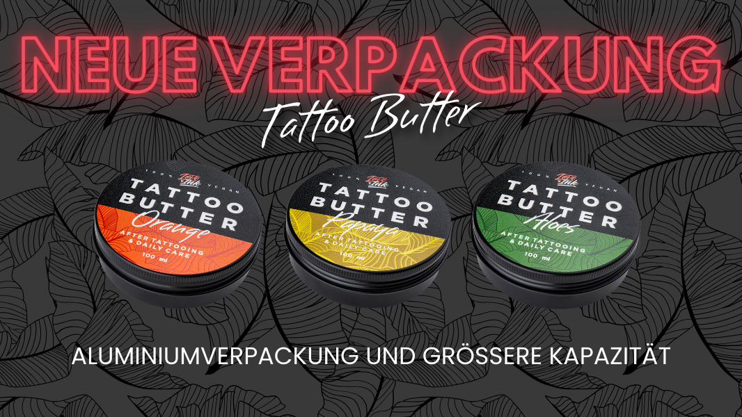 Unwind to the new - Tattoo Butter packs in new design!