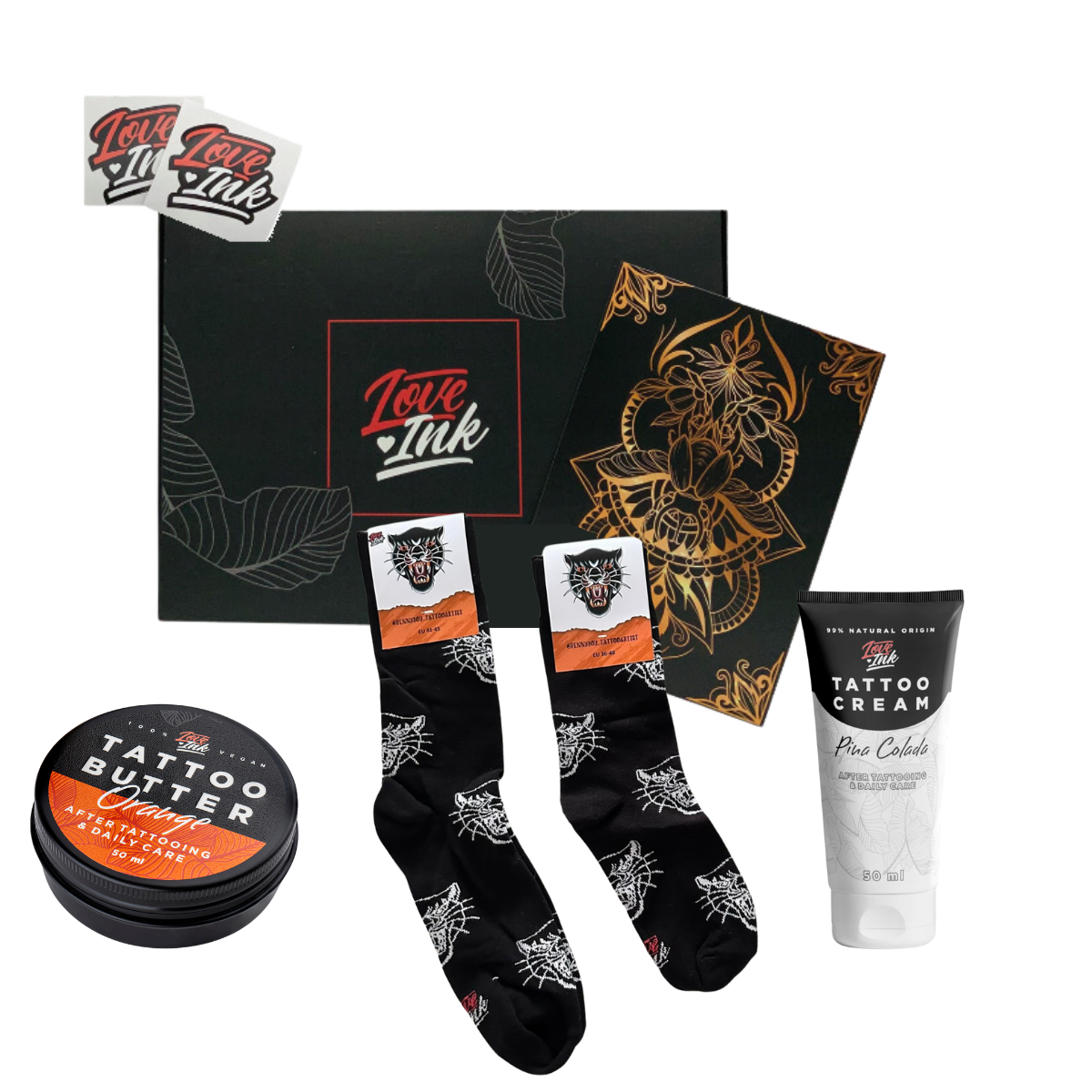 Giftbox: Socks + Tattoo Cream + Tattoo Butter 50ml