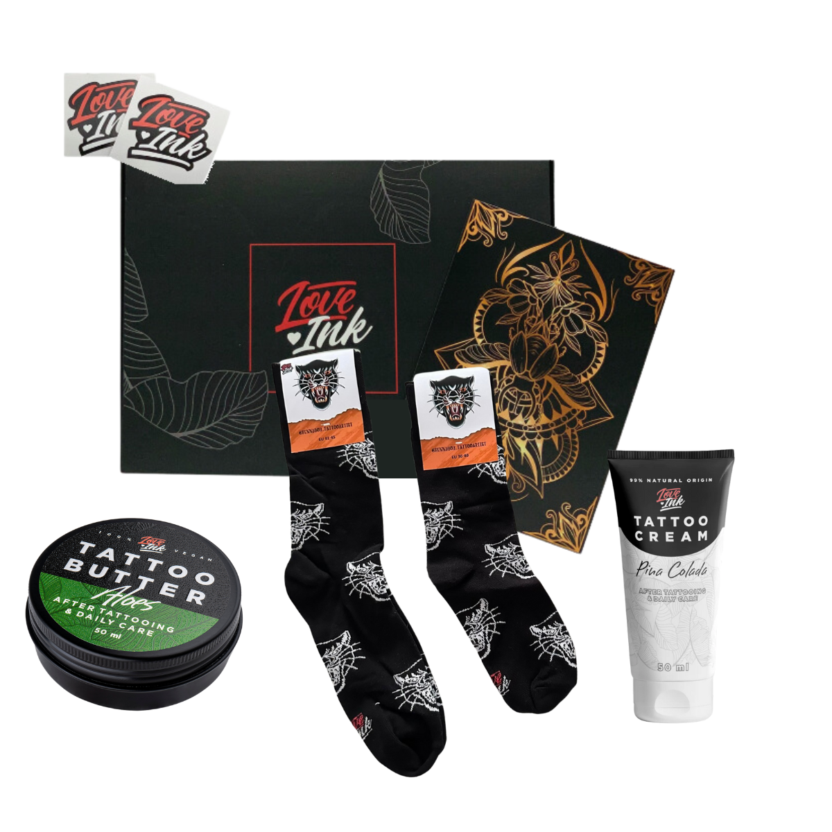 Giftbox: Socks + Tattoo Cream + Tattoo Butter 50ml