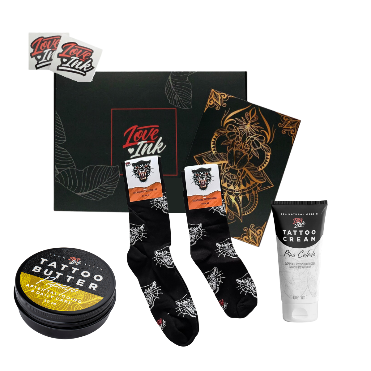 Giftbox: Socks + Tattoo Cream + Tattoo Butter 50ml