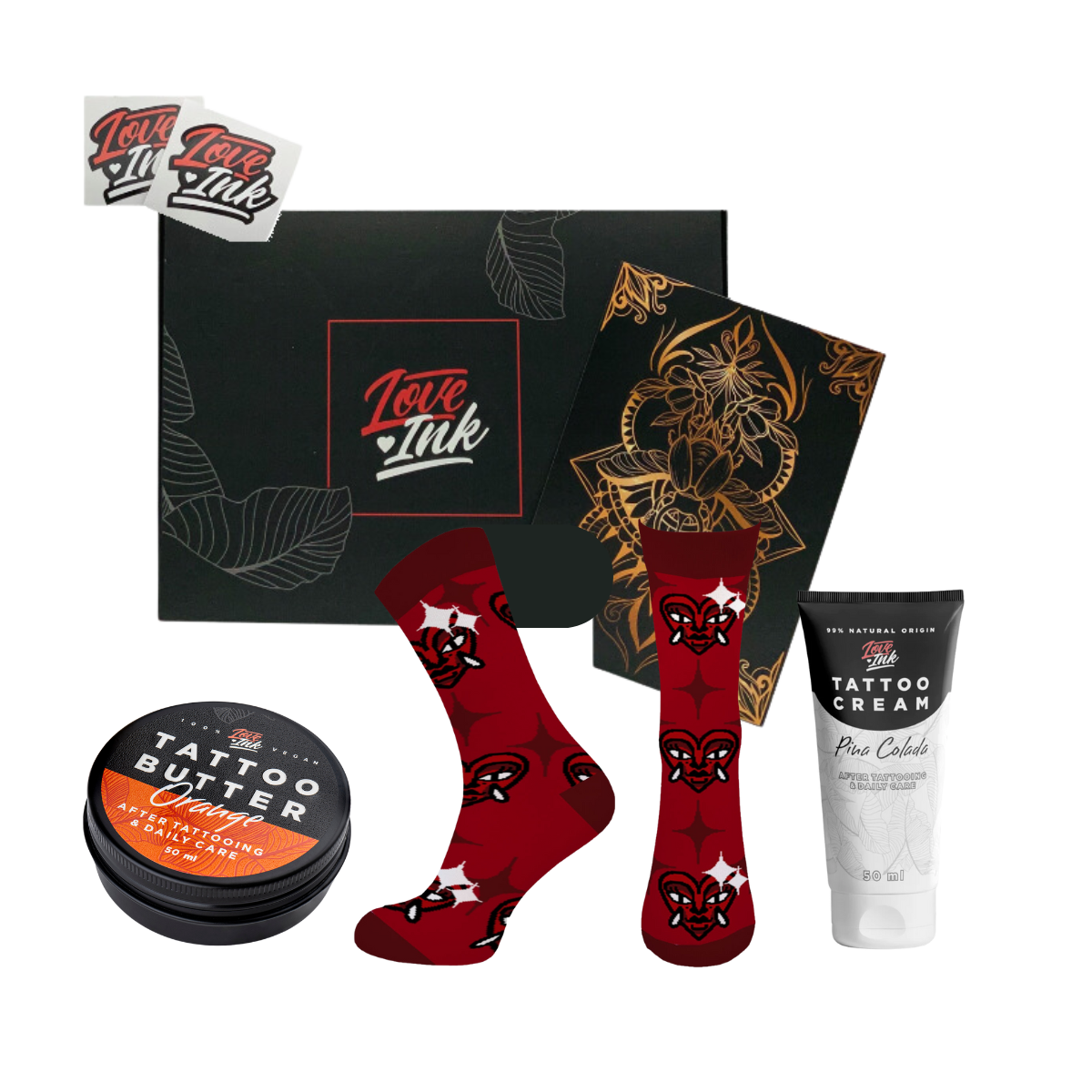 Giftbox: Socks + Tattoo Cream + Tattoo Butter 50ml