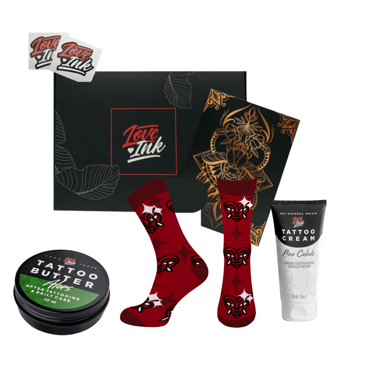 Giftbox: Socks + Tattoo Cream + Tattoo Butter 50ml