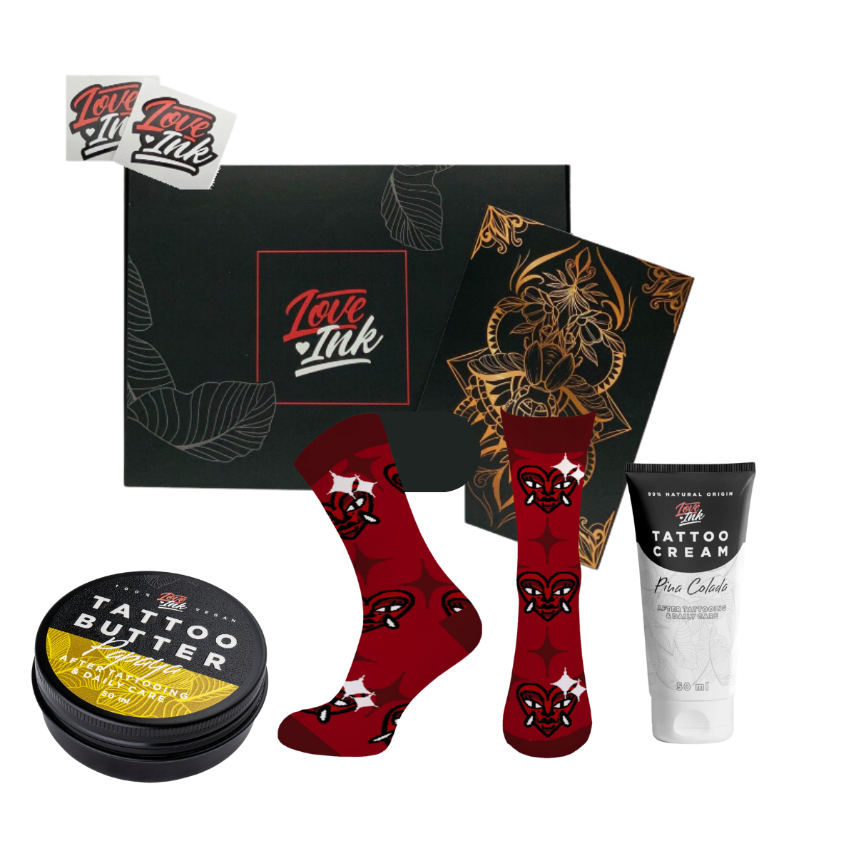 Giftbox: Socks + Tattoo Cream + Tattoo Butter 50ml