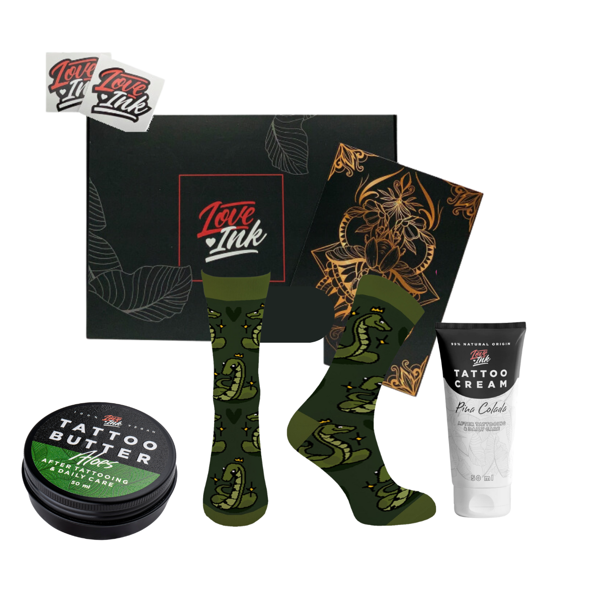 Giftbox: Socks + Tattoo Cream + Tattoo Butter 50ml